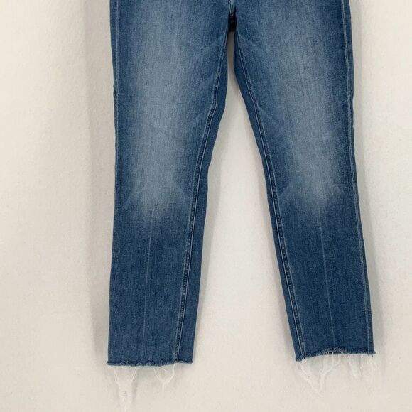 Mother Jeans We The Animals The Mid Rise Dazzler Ankle Fray Jeans Size 28 - Picture 3 of 11